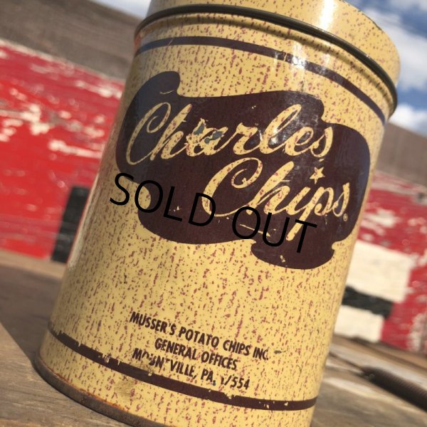 画像7: Vintage Tin Can Charles Chips (B262) (7)