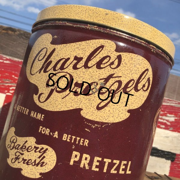 画像8: Vintage Tin Can Charles Pretzels (B259) (8)