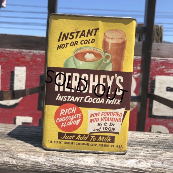 画像1: Vintage Tin Can Hershey's Instant (B283) (1)