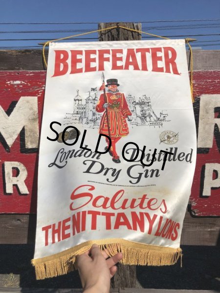 画像12: Vintage BEEFEATER Dry Gin Banner Flag (B263) (12)