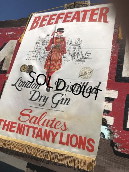 画像7: Vintage BEEFEATER Dry Gin Banner Flag (B263) (7)