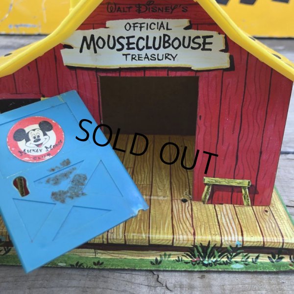 画像3: Vintage Disney Mickey Mouse Club Tin Bank (B263) (3)