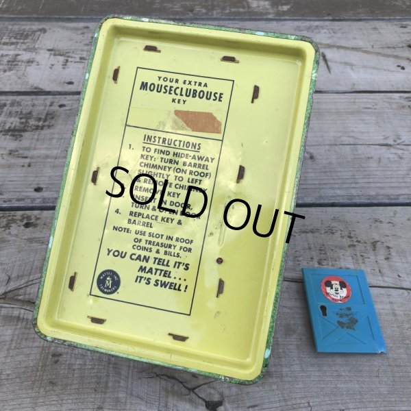 画像9: Vintage Disney Mickey Mouse Club Tin Bank (B263) (9)