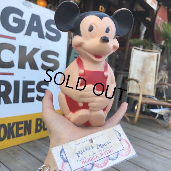 画像1: Vintage Disney Mickey Rubber Doll (B253) (1)