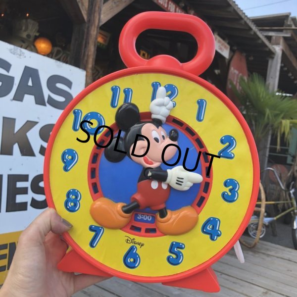 画像1: Vintage Disney Mickey Talking Clock (B254) (1)