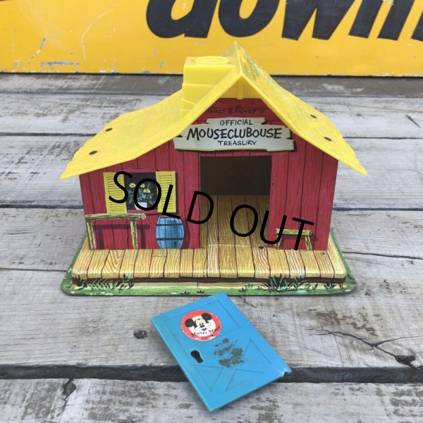 画像2: Vintage Disney Mickey Mouse Club Tin Bank (B263) (2)