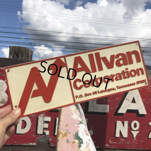 画像1: Vintage Sign Allvan Corporation (B284) (1)