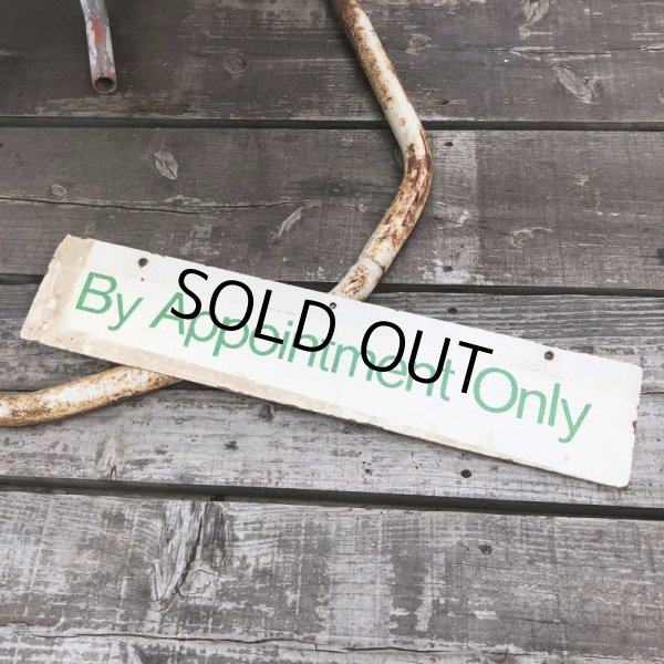 画像2: Vintage Sign BY APPOINTMENT ONLY (B276) (2)
