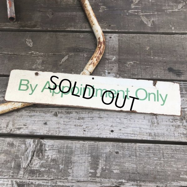 画像2: Vintage Sign BY APPOINTMENT ONLY (B277) (2)