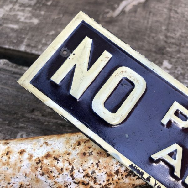 画像2: Vintage Sign NO PEDDLERS ALLOWED (B272) (2)