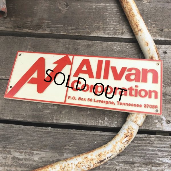 画像2: Vintage Sign Allvan Corporation (B284) (2)