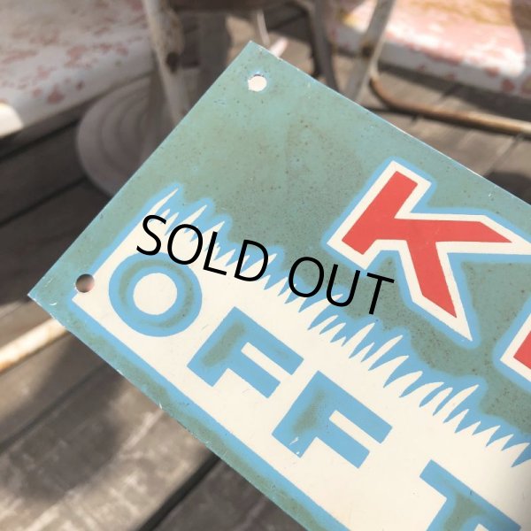 画像3: Vintage Sign KEEP OFF THE GRASS (B283) (3)