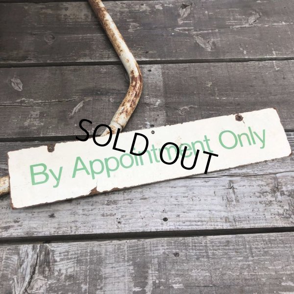 画像6: Vintage Sign BY APPOINTMENT ONLY (B277) (6)