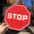 画像1: 70s Vintage Cardboard Sign STOP (B290) (1)