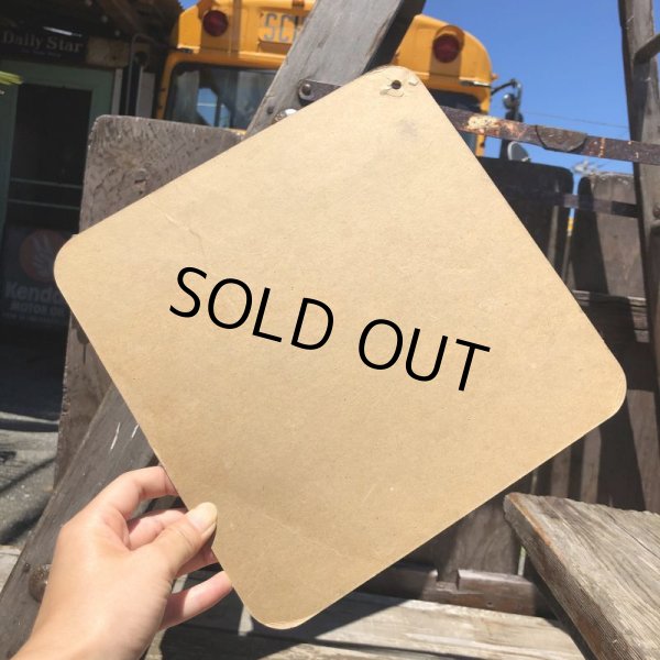 画像2: 70s Vintage Cardboard Sign DETOUR AHEAD (B308) (2)