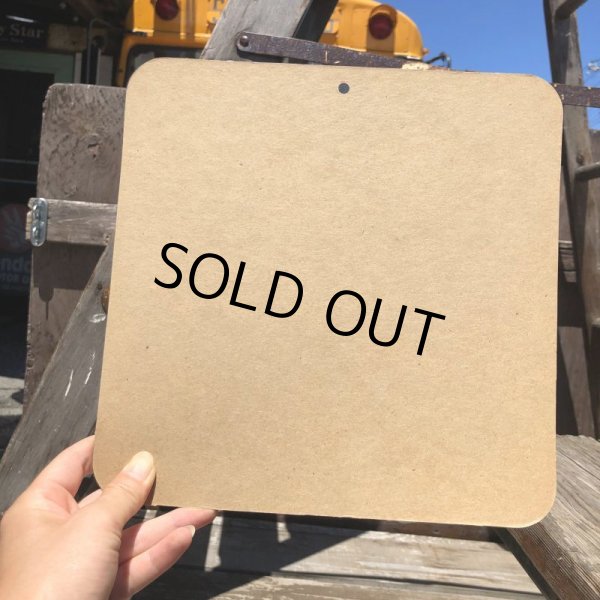 画像2: 70s Vintage Cardboard Sign SPITTING (B314) (2)