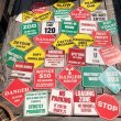 画像3: 70s Vintage Cardboard Sign STOP (B289) (3)