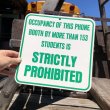 画像1: 70s Vintage Cardboard Sign STRICTLY PROHIBITED (B302) (1)