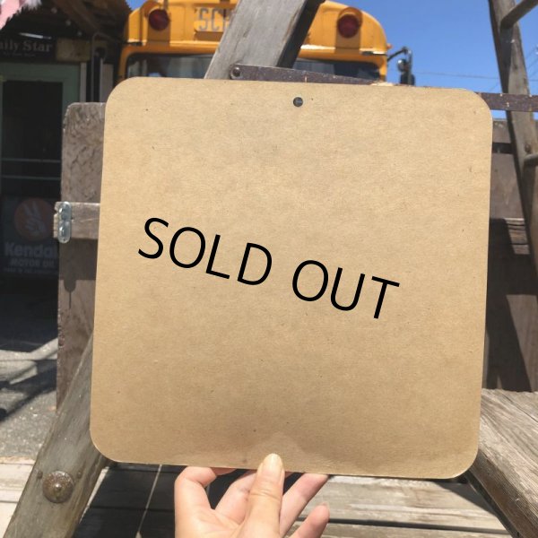 画像2: 70s Vintage Cardboard Sign YIELD (B291) (2)