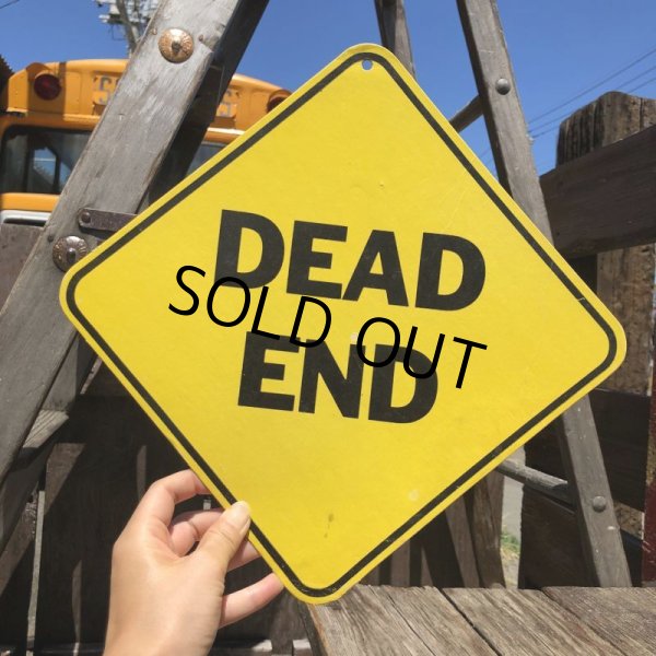 画像1: 70s Vintage Cardboard Sign DEAD END (B295) (1)