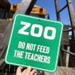 画像1: 70s Vintage Cardboard Sign ZOO (B297) (1)