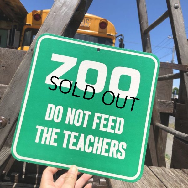 画像1: 70s Vintage Cardboard Sign ZOO (B297) (1)