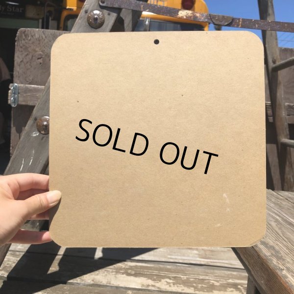 画像2: 70s Vintage Cardboard Sign NO U TURN (B319) (2)