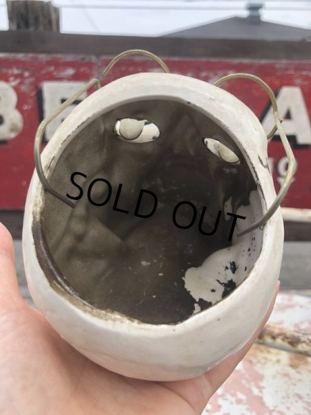 画像6: Vintage Skull w/Glasses Ceramic Ashtray (B322) (6)