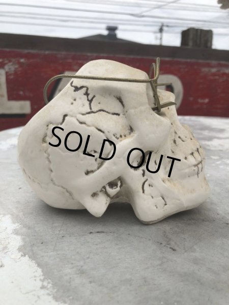 画像8: Vintage Skull w/Glasses Ceramic Ashtray (B322) (8)