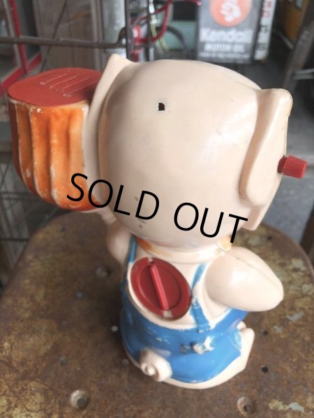 画像6: 50s Vintage Plastic Piggy Coin Bank (B342) (6)