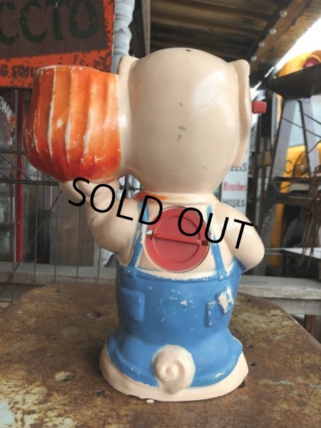 画像3: 50s Vintage Plastic Piggy Coin Bank (B342) (3)