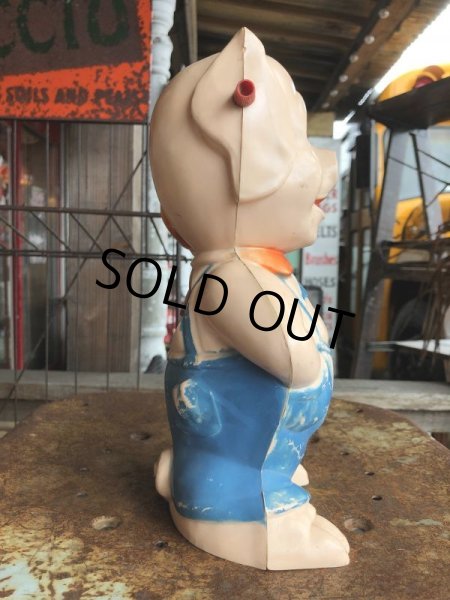 画像2: 50s Vintage Plastic Piggy Coin Bank (B342) (2)