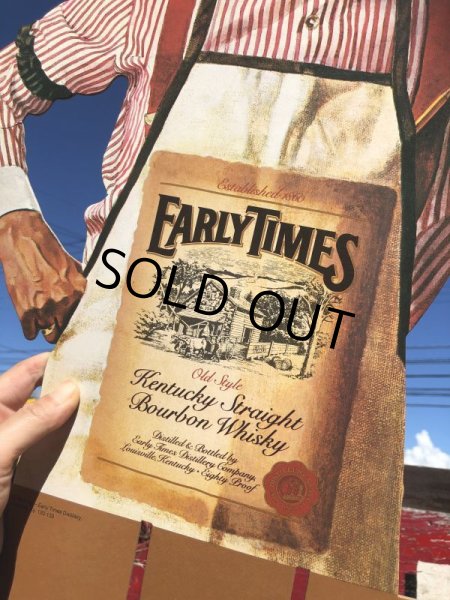 画像6: 80s Vintage Early Times Bourbon Whiskey Store Display (B364) (6)