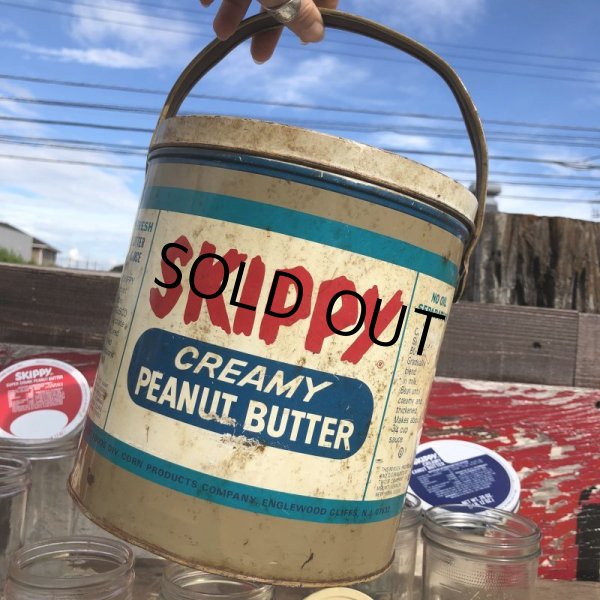 画像10: Vintage SKIPPY Peanut Butter Tin Can (B372) (10)