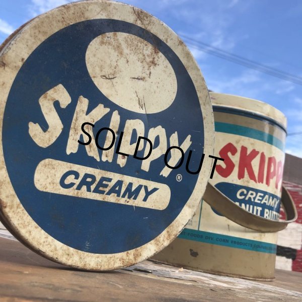 画像8: Vintage SKIPPY Peanut Butter Tin Can (B372) (8)