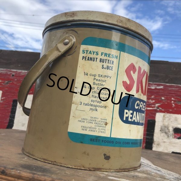 画像2: Vintage SKIPPY Peanut Butter Tin Can (B372) (2)