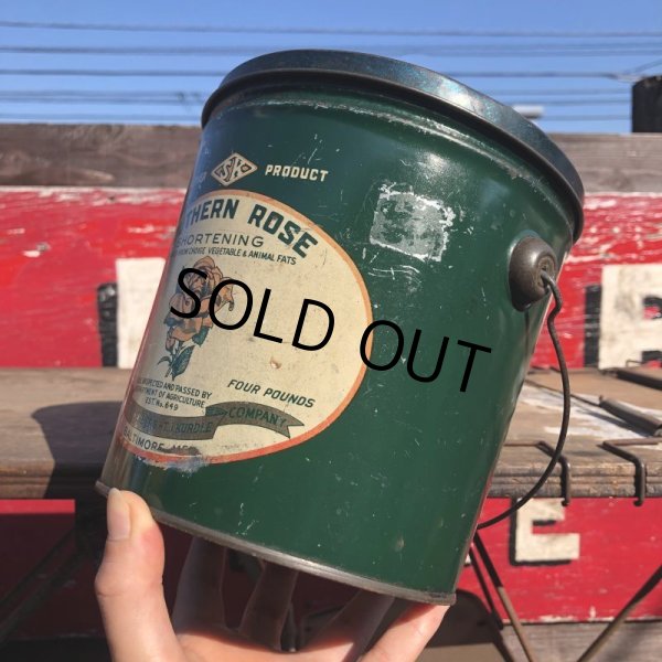 画像3: Vintage Southern Rose Shortening Tin Can (B384) (3)