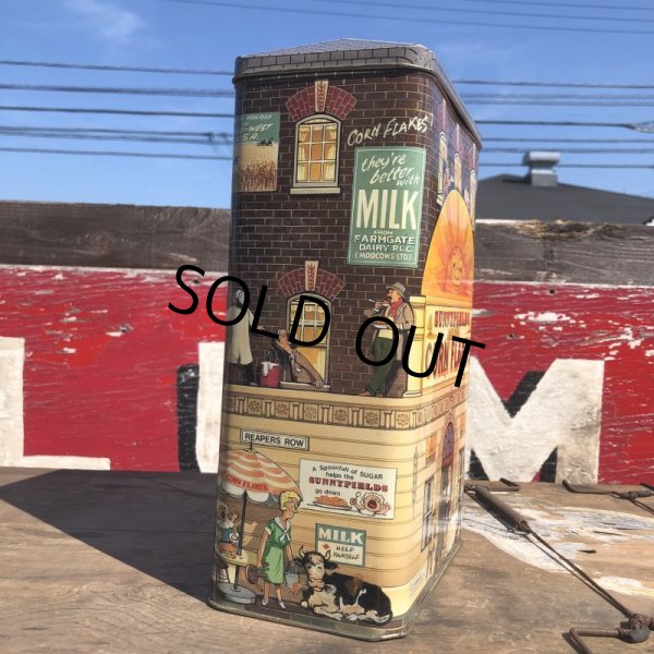 画像6: Vintage D. SunnyField Golden Corn Flakes Tin Can (B380) (6)