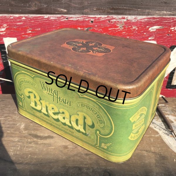 画像3: Vintage WHEAT HEART BREAD Tin Can (B386) (3)