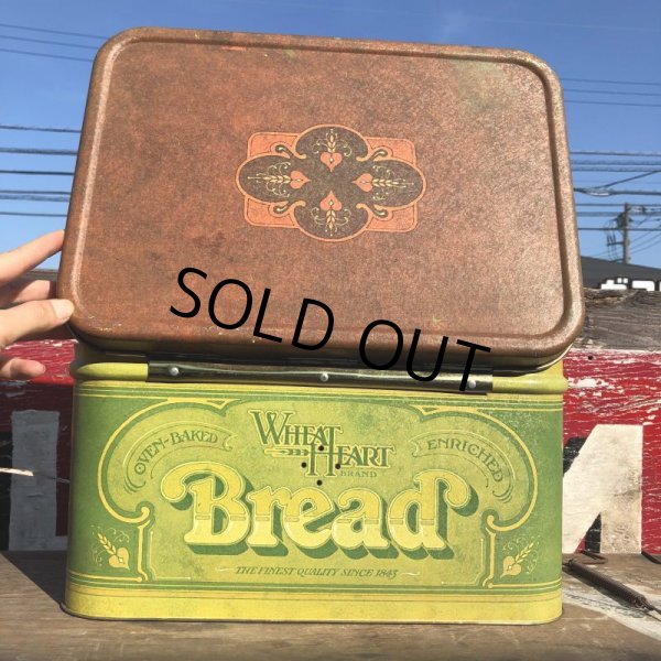 画像7: Vintage WHEAT HEART BREAD Tin Can (B386) (7)