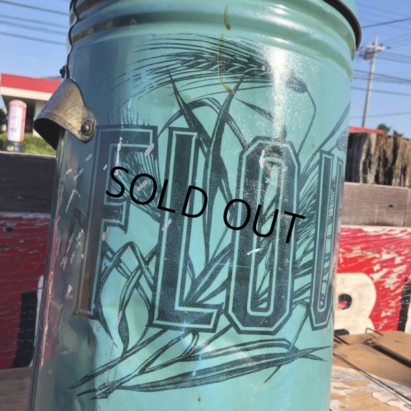 画像8: Vintage FLOUR Tin Can (B388) (8)