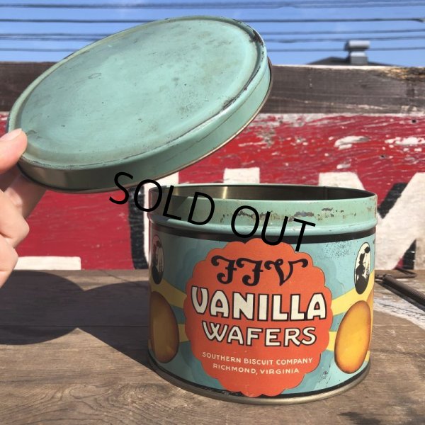 画像5: Vintage FFV Vanilla Wafers Biscuit Tin Can (B382) (5)