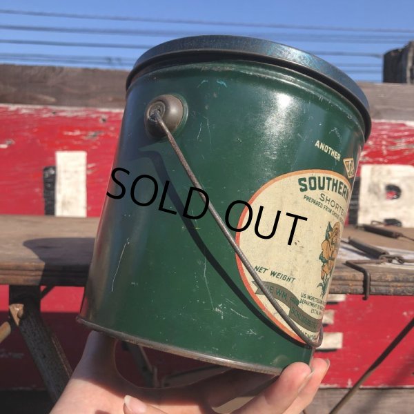 画像2: Vintage Southern Rose Shortening Tin Can (B384) (2)