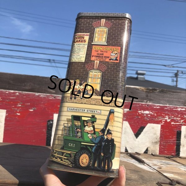 画像5: Vintage D. SunnyField Golden Corn Flakes Tin Can (B380) (5)