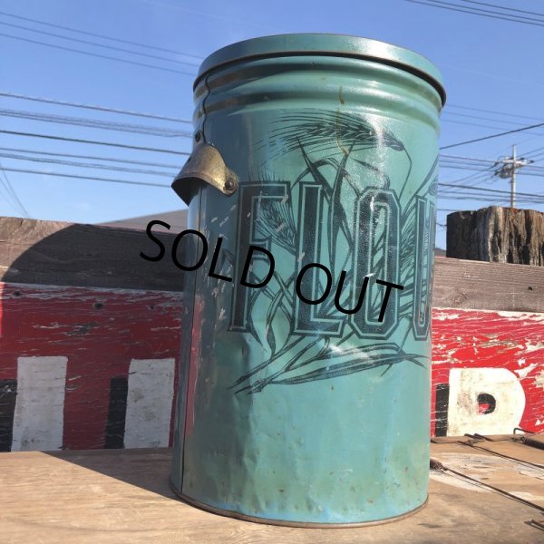画像9: Vintage FLOUR Tin Can (B388) (9)