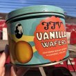 画像1: Vintage FFV Vanilla Wafers Biscuit Tin Can (B382) (1)