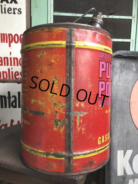 画像7: Vintage ARCTIC CAT Snowmobile Purple Powerlube Oil Can (B389)  (7)