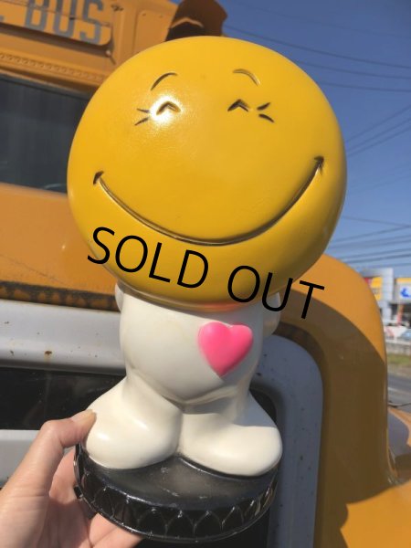 画像13: 70s Vintage Play Pal Smiley Face Plastic Coin Bank (B390)  (13)