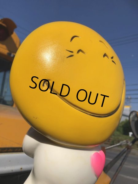 画像11: 70s Vintage Play Pal Smiley Face Plastic Coin Bank (B390)  (11)