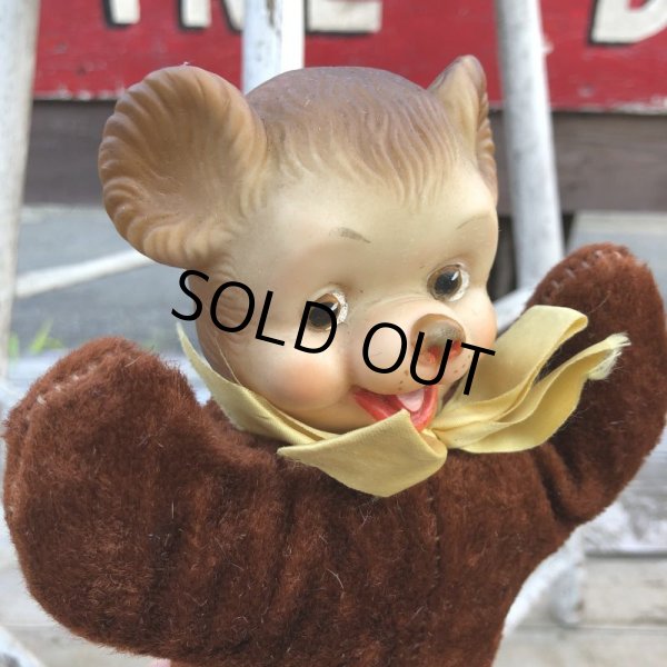 画像2: Vintage Rubber Face Doll Mini Bear (B392) (2)